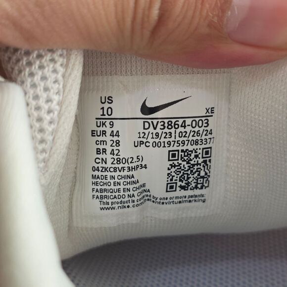 Nike ReactX Pegasus Trail 5 Hiking Running Shoes Women's 11.5 White Sail Red New - Picture 15 of 15